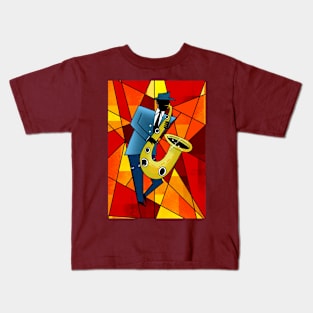 Jazz Musician Kids T-Shirt